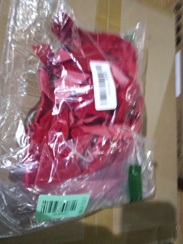 Photo 1 of 12Pcs Red Velvet Ribbon Bows Christmas Tree Decorations,5in x 10in Xmas Ornaments for Tree Home Party Front Door Wreath Holiday Decor