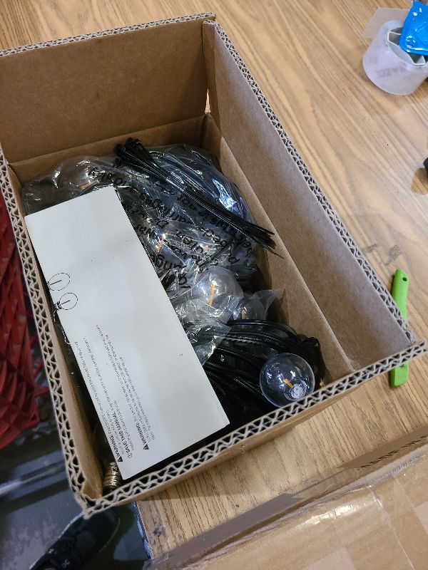 Photo 1 of 100ft 2-Pack Outdoor G40 LED Globe String Lights Dimmable Waterproof Shatterproof Light Strings with 52 Bulbs Connectable Commercial Hanging Lights for Christmas Patio House Backyard Balcony Party