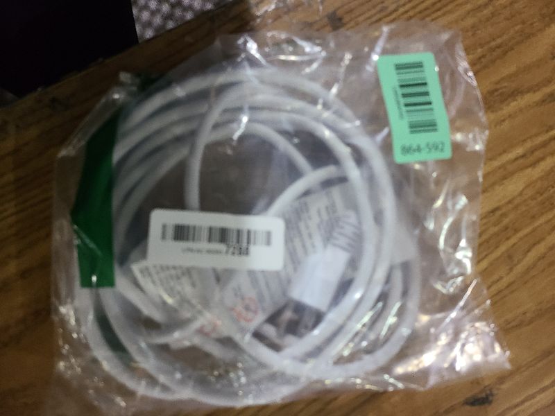 Photo 1 of 16/3 White Extension Cord 10 FT, Indoor Extension Cord for Laptops, Coffee Makers, Office Home Appliances, 3 Prong Resistant Cable Flexible, 13A 125V 1625W ETL Listed