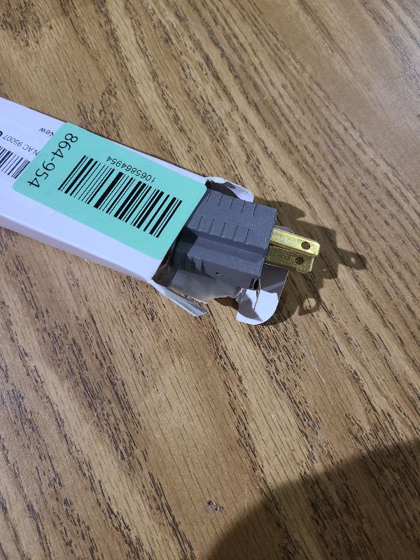 Photo 1 of (3 Pack) 3-Prong to 2-Prong Adapter Polarized Grounding Converter 3 Pin to 2 Pin Power for Wall Outlets Plugs, Gray