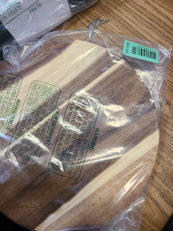 Photo 1 of 11.5 Inches Candle Holder Tray Home Decor, Round Wood Tray for Coffee Table, Small Wooden Serving Decorative Trays for Home