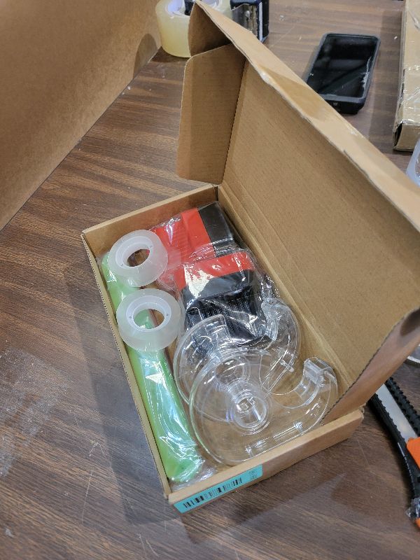 Photo 1 of 12pcs Gift Wrapping Paper Cutter Tools Including 2 Wrapping Paper Cutter with Wheels, 2 Tape Dispenser Dual Use with Tapes, 8 Roll Holders for Christmas Gift Organization and Giving Home Office