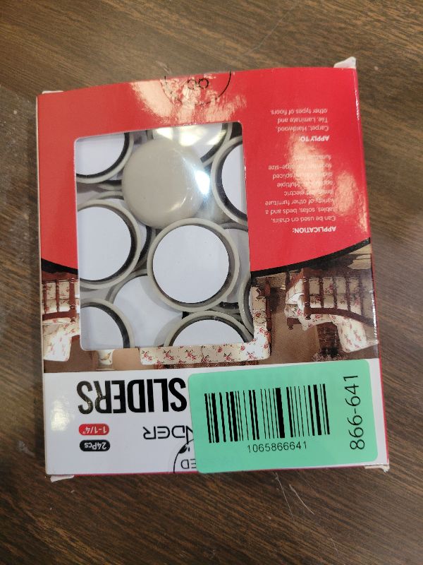 Photo 1 of 1-1/4" Furniture Sliders for Carpet & Hardwood Floors, 24PCS Furniture Pads for Quickly and Easily Move Any Item and Protect The Floor
