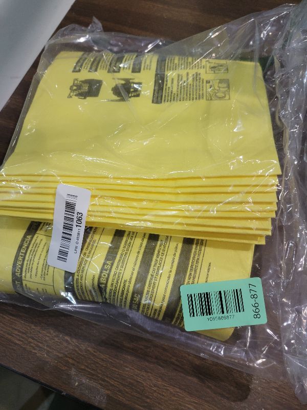 Photo 1 of 15PCS 5-8 Gallon Wet Dry Vacuum Filter Bags Replacement For Shop Vac Bags, Replace Part Type H #90671 9067100 9067133, Type E #90661 9066100 9066133, VF2004, VHBS VDBS?Yellow?