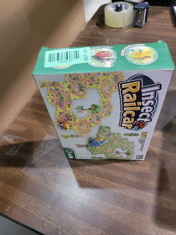 Photo 1 of 10Pcs Puzzle Racer Kids Car Track Set, Cars Toys for Toddlers, Puzzle Track Car Play Set, Race Tracks for Kids Ages 4-8, Educational Toys for 3 4 5 Year Old Boys (Ladybug)