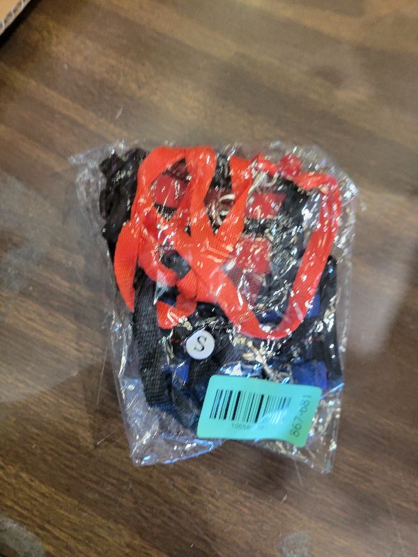 Photo 1 of 2 Pieces Guinea Pig Harness and Leash with Safety Bell Adjustable Hamster Ferret Harness and Leash Set No Pulling Walking Vest for Ferret Chinchilla and Similar Small Animals (S, 6-7 Inch Chest)