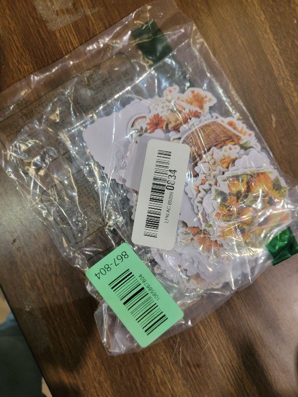 Photo 1 of 100 Pcs Thanksgiving Fall Stickers, Yellow Autumn Pumpkin Stickers for Teens Adults, Cottagecore Sticker Farm Sticker for Water Bottles Scrapbook Junk Journal Collage