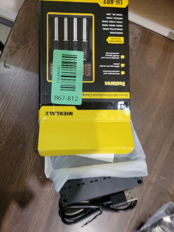 Photo 1 of 18650 Battery Charger,MIEKLALE 4-Bay Smart Universal Charger for Rechargeable Batteries Li-ion IMR 10440 14500 16340 RCR123 26650 17500 18490,Ni-MH Ni-Cd AA AAA