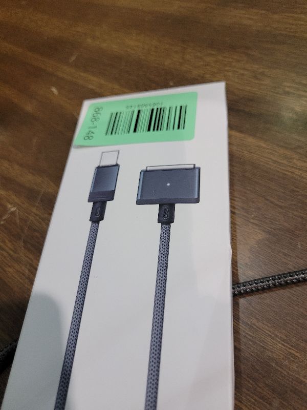 Photo 1 of 140W USB C to Magnetic 3 Safe Charging Cable(2 M/6.6 ft)for M4 M5 MacBook Pro Air Magnetic Charger Cord for MacBook Pro (16"/14"2025/2024/2023/2021), Air (15"/13"M4 2025, M3 2024, M2 2023/2022)(Blue)