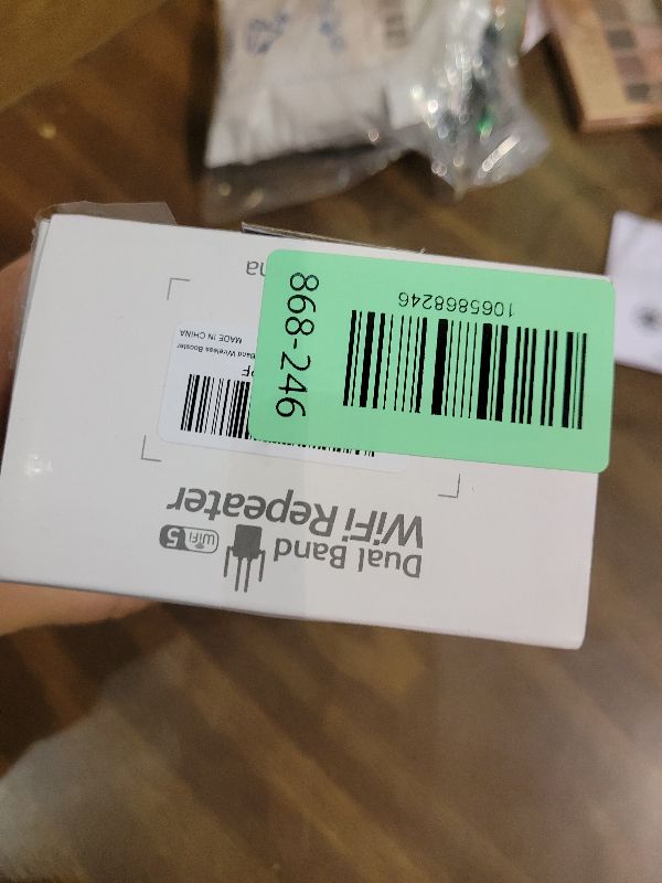 Photo 1 of 1200Mbps Dual Band 5GHz/2.4GHz WiFi Extender, WiFi Extender Signal Booster, 12880 Sq.Ft Coverage, 105-Device Support, Setup for Home & Outdoor Use