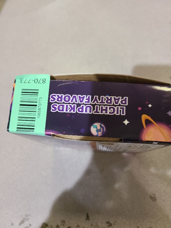 Photo 1 of 12 Pack LED Light Up Fidget Spinner Bracelets Party Favors for Kids 4-8 8-12, Glow in The Dark Party Supplies, Birthday Gifts, Treasure Box Toys, Goodie Bags Stuffers for Kids