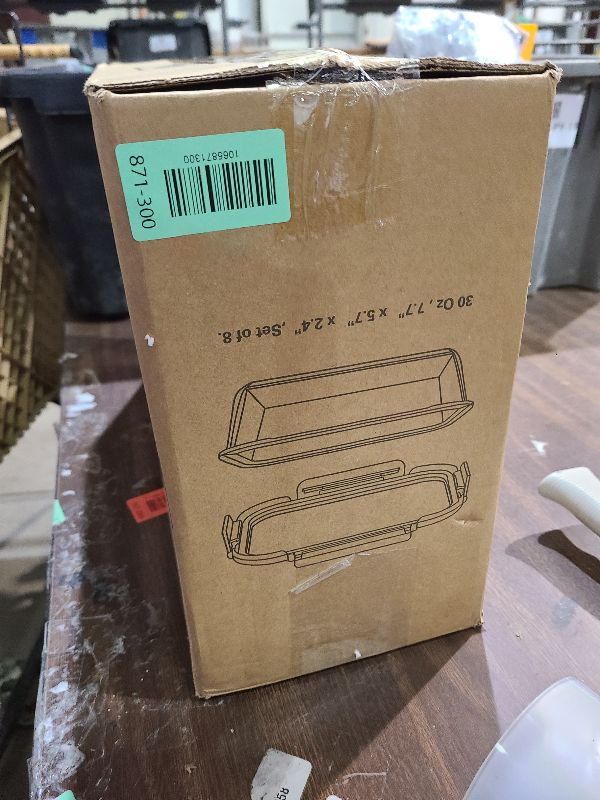 Photo 1 of [8-Pack,30 oz]Glass Meal Prep Containers,Glass Food Storage Containers,Airtight lunch Containers with Lids, Microwave, Oven, Freezer and Dishwasher