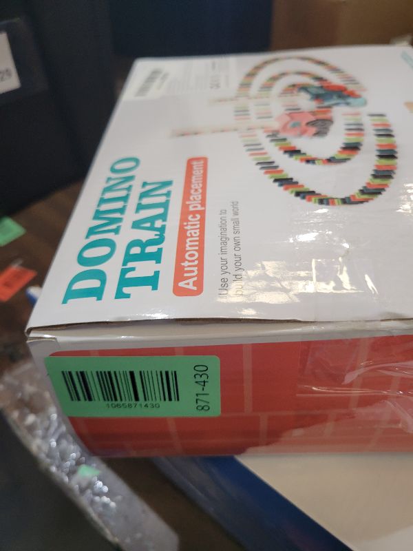 Photo 1 of 200 PCS Domino Train Toys Set, Automatic Dominos Building and Stacking Creative Game 4-8, Electric Dominoes Stem Montessori Toys for Kids Autistic Boys Girls 3 4 5 6 Year Old Valentines Birthday Gifts