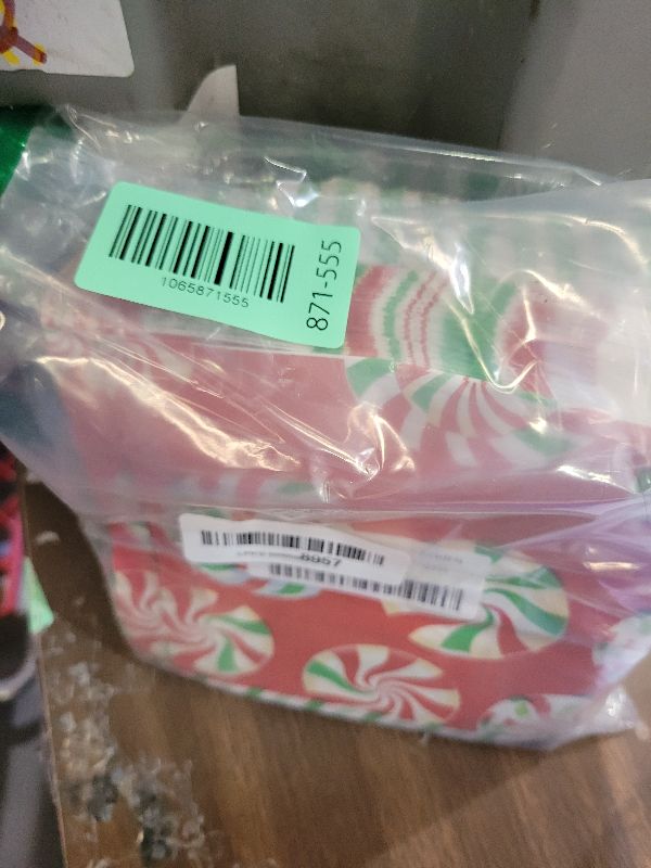 Photo 1 of 100Pcs Merry Christmas Candy Napkins Disposable, Colorful Christmas Paper Napkin Decorations Dinner Hand Towel for Xmas Winter Holiday New Year Party 6.5 x 6.5 Inches