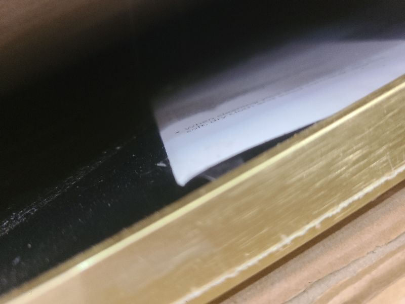 Photo 1 of 24x36 Poster Frame Gold Metal Photo Picture Frames Shiny Brushed Aluminum, Poster Frames 24 x 36 inches for Art Gallery Wall Tabletop Decor