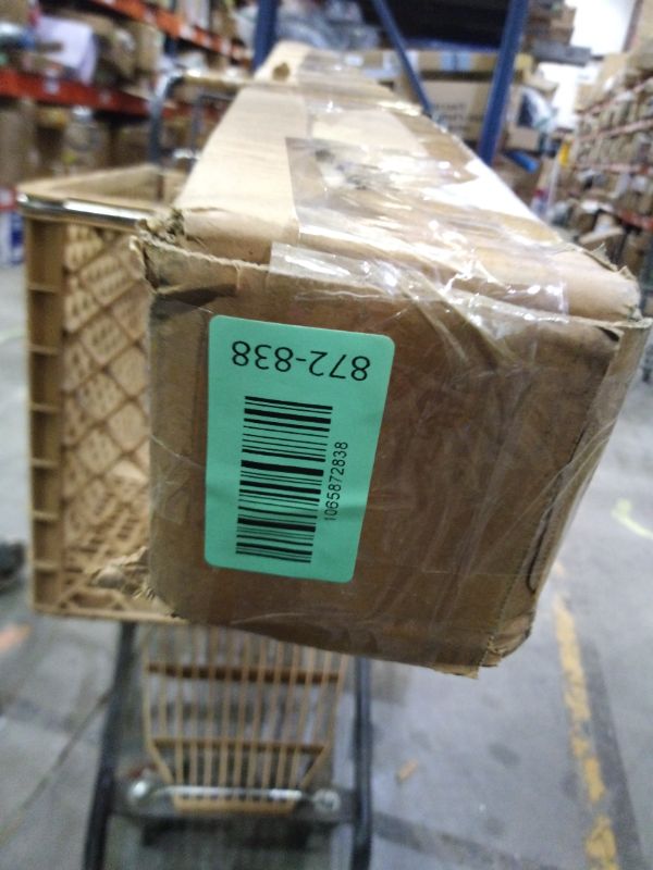 Photo 1 of 1 1/8 Inch Diameter Curtain Rods 144 to 240 Inches(12-20ft), Telescoping Heavy Duty Large Drapery Rod with Adjustable Aluminum Alloy Bracket, Solid End Caps for Windows Patio Decoration, Brushed Gold