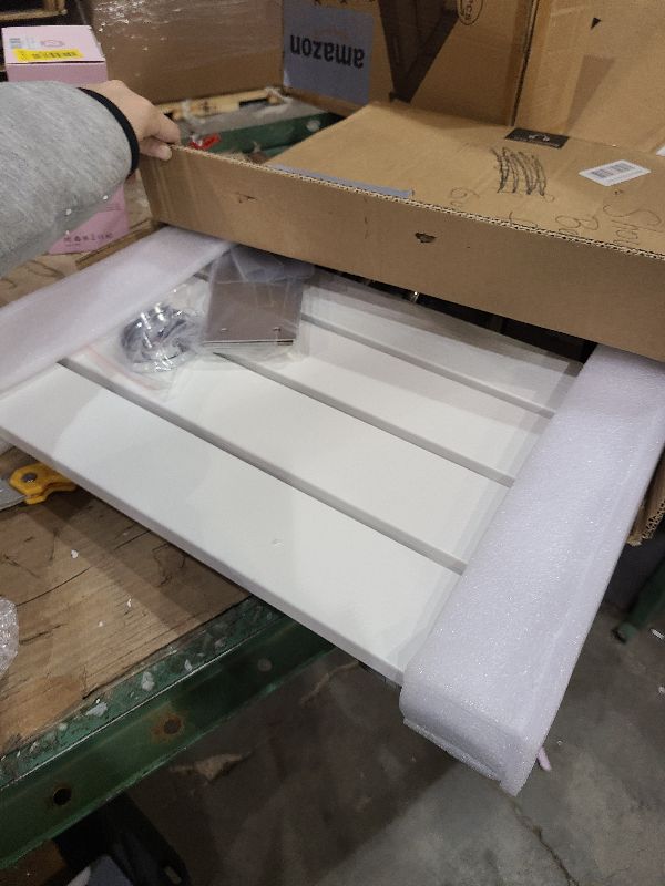 Photo 1 of 18" Wall Mounted Shower Seat, Shower Bench Wall Mount for Inside Shower, Fold Down Shower Seat, Shower Seats for Adults
