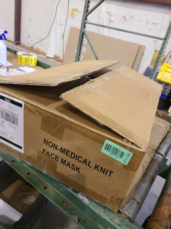 Photo 1 of  Cloth Face Mask 2Pack,Washable, Reusable and Breathable Face Covering with Adjustable Ear Protection Loops women/men (Black) 200 units