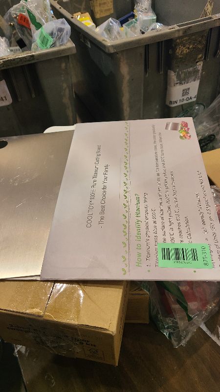 Photo 1 of 100% Pure Titanium Cutting Board– Double-Sided Metal titanium Cutting Boards for Kitchen, Food-Grade Certified, Dishwasher Safe – Small Titanium Cutting Board 11.4"x7.9" – Gift-Ready