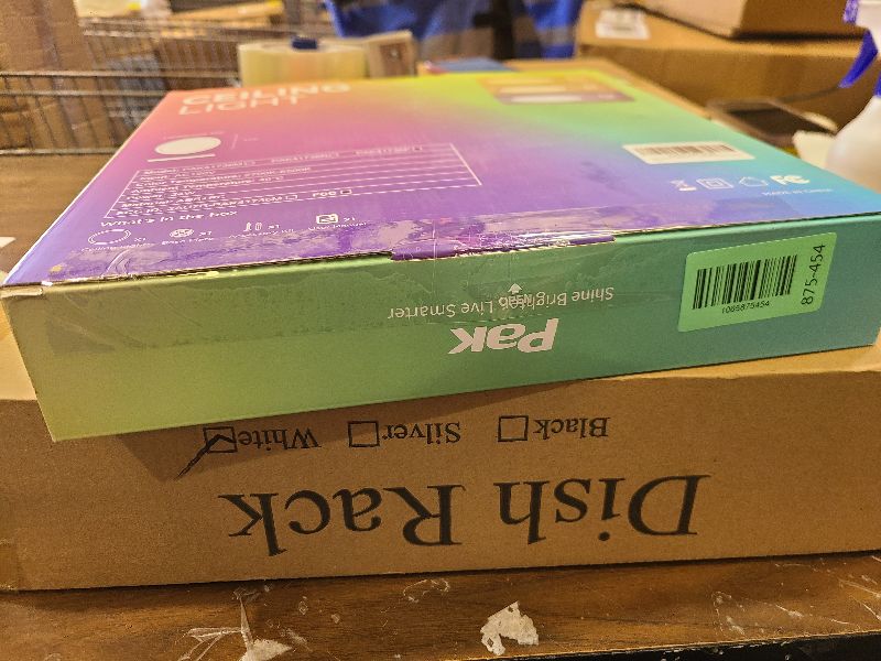 Photo 1 of 12 Inch LED Flush Mount Ceiling Light Fixture, 24W Modern Ultra-Thin Ceiling Lamp with Remote, 2400LM Dimmable Brightness, 2700K-6500K Adjustable Color Temperature, for Bedroom Living Room Kitchen