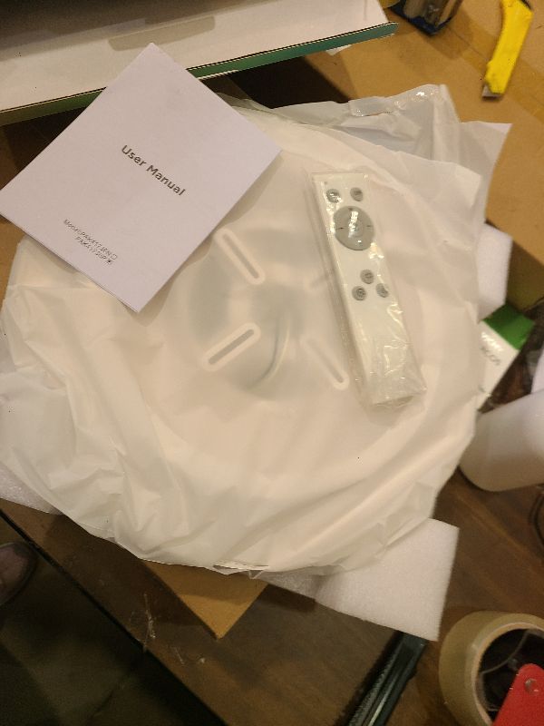 Photo 1 of 12 Inch LED Flush Mount Ceiling Light Fixture, 24W Modern Ultra-Thin Ceiling Lamp with Remote, 2400LM Dimmable Brightness, 2700K-6500K Adjustable Color Temperature, for Bedroom Living Room Kitchen