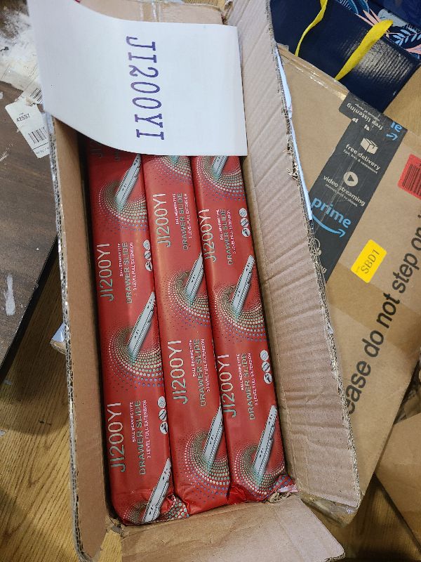 Photo 1 of 18 inch Drawer Slides 6 Pairs (12pcs) Soft Close 3 fold Full Extension Side Mount Cabinet Drawer Glides 18" Black Cabinet Rails for Dresser, Cabinet, Kitchen 100 LB Capacity