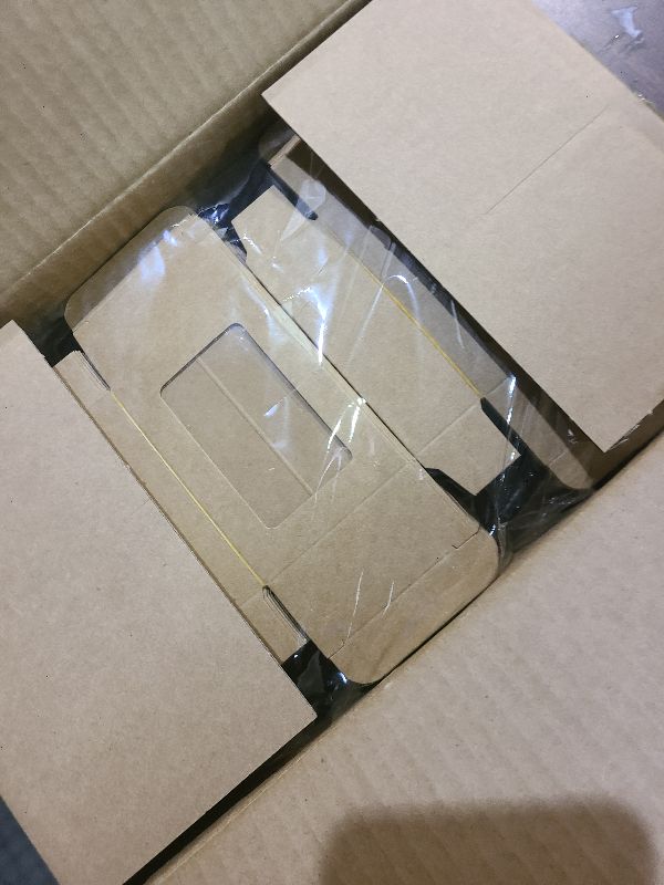 Photo 1 of 100 Pcs Soap Boxes for Handmade Soap, 3.35 x 2.36 x 1.18 Inch Kraft Paper Soap Packaging Boxes with Clear Window Small Rectangular Gift Wrapping Box for Bakery Candy Cookies Chocolate Party Favors