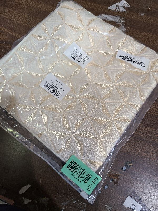 Photo 1 of 1pc polyester luxury contemporary pillow cover, abstract texture geometric lines, white stars snowflakes and single-sided high-precision jacquard, hidden zipper, room decoration 20 x 20 inches