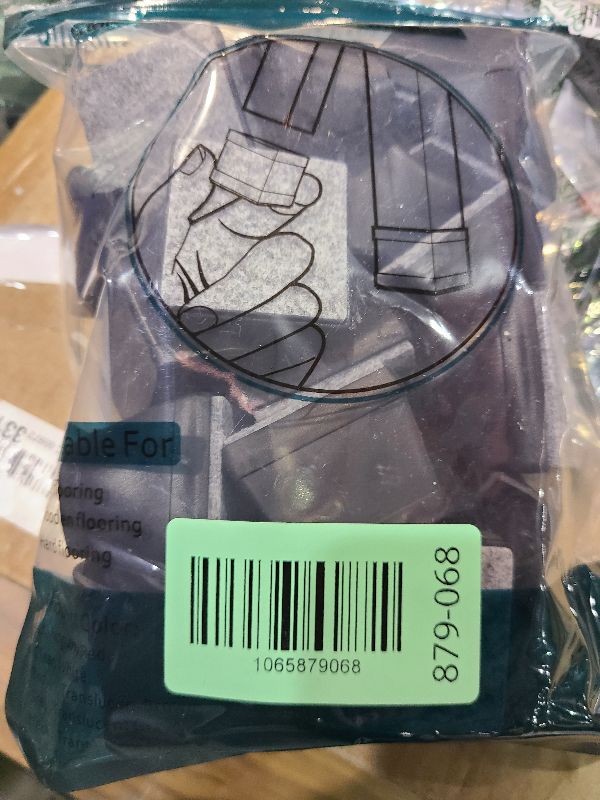 Photo 1 of 16 PCS Square Chair Leg Floor Protector, Silicone Chair Leg Cover, Furniture Leg Protectors with Felt, Mobile Table Leg pad, Protect The Floor from Scratches.1 1/2 in Black.