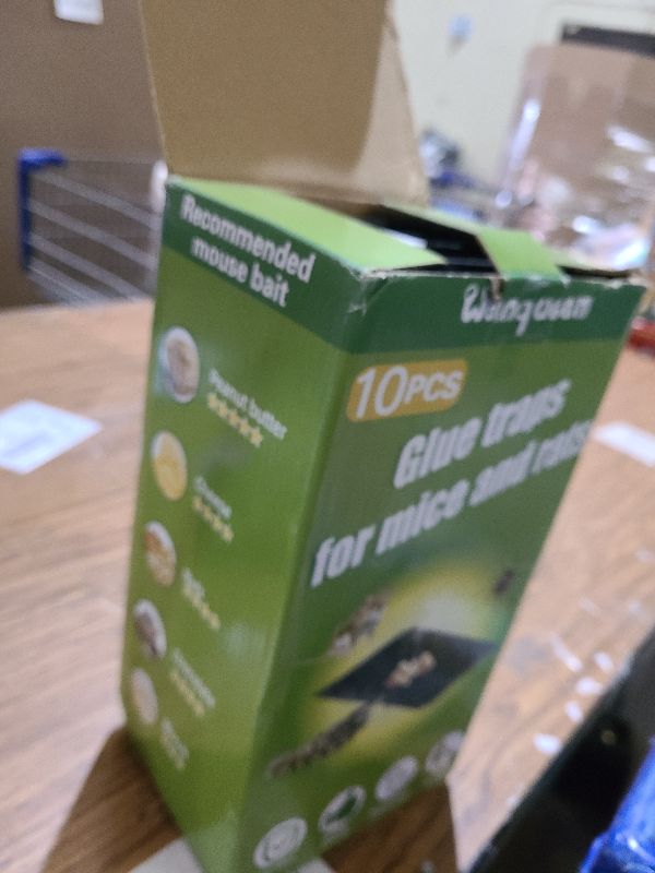 Photo 1 of 10 Pack Sticky Mouse Trap Rat Trap Indoor, Peanut Taste Pheromone Mouse Traps Indoor for Home, Glue Sticky Traps for Mice and Rats, Snake(Large Size)