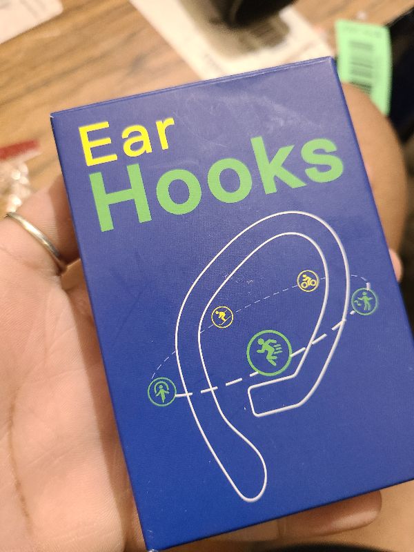 View 3 of [2 Pairs] DamonLight Ear Hooks for AirPods Pro 2 & 1, AirPods 4 & 3 & 2 & 1, Airpod Ear Hook, Anti-Slip Comfortable Fit, Ergonomic Design, AirPods Accessories (Medium, White)