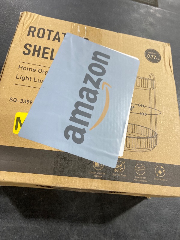 Photo 1 of *DAMAGED** Aveniee Rotating Makeup Organizer for Vanity, Perfume Skincare Organizers Spinning, 2 Tier Bathroom Countertop Storage, Cosmetics Lipstick Holder for Counter Dresser,Purple