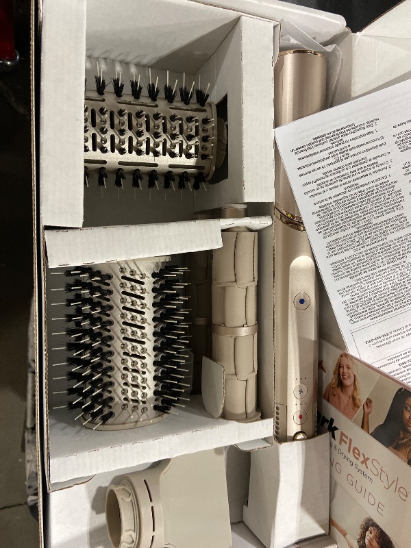 Photo 1 of Shark HD430REF (Refurbished) FlexStyle Air Styling & Drying System, Powerful Hair Dryer Brush & Multi-Styler with Auto-Wrap Curlers, Paddle Brush, Oval Brush, Concentrator Attachment, Stone (Renewed)