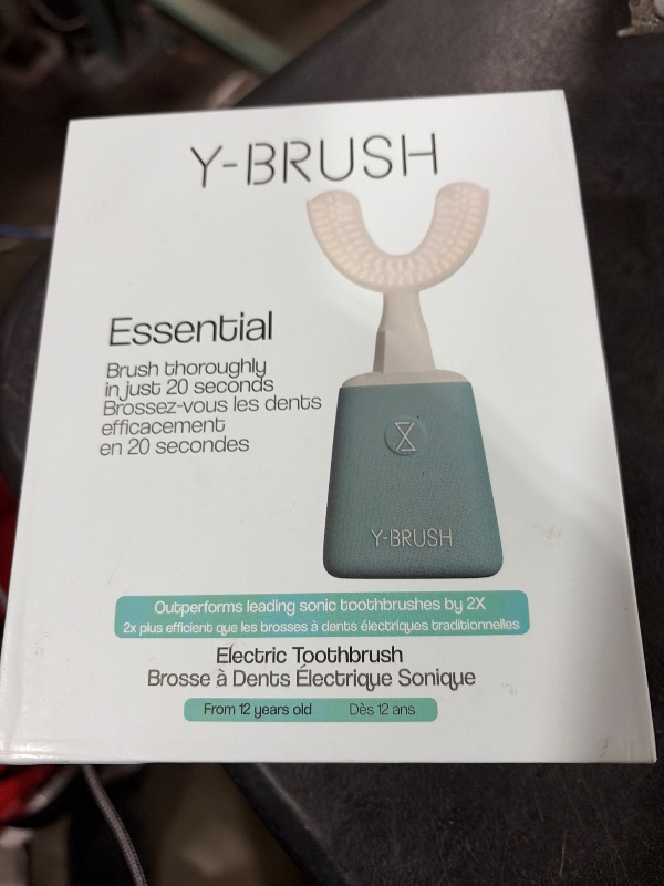 Photo 1 of Y-Brush New 2025 Essential - Sonic Electric Toothbrush - 3 Months Battery Life with USB-C - 2 Brushing Modes - Clinically Proven - Adult