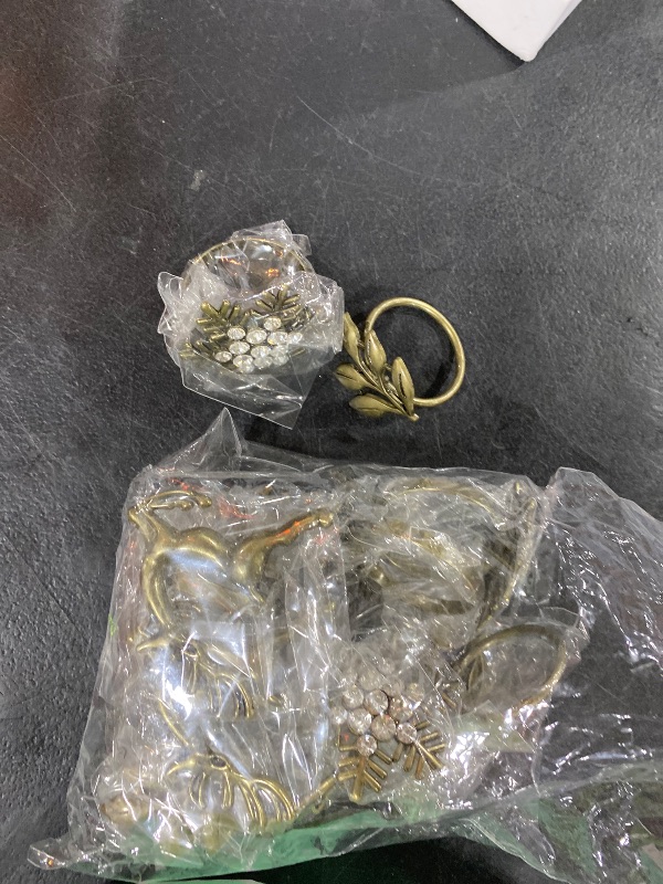 Photo 1 of 
Christmas Napkin Rings Set of 12, 6 Snowflake + 6 Reindeer for Winter Wedding, Birthday, Holiday Dinners, Holiday Parties, Everyday Use, Vintage