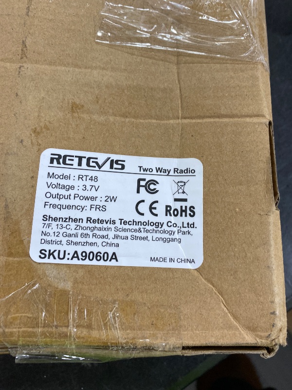 Photo 1 of Missing charger and one walkie-talkie-----------------------------------------------------------------------------------------------------Retevis RT48 Waterproof Walkie Talkies,Heavy Duty Rugged 2 Way Radio,IP67 Dustproof,Waterproof up to 1m/30min,1200mAh