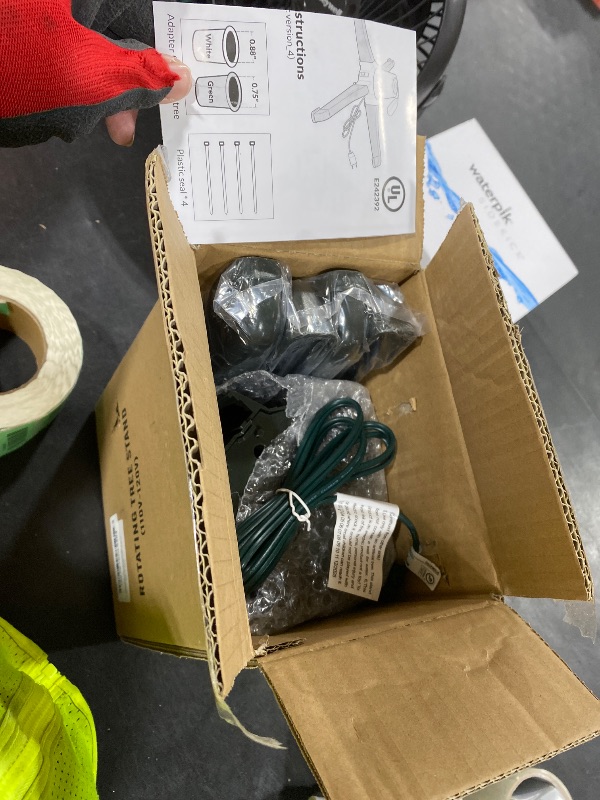 Photo 1 of ETONART 360 Degree Rotating Christmas Tree Stand Can Support 7.5 Feet, 100 Lbs Artificial Christmas Tree is Suitable for Christmas Tree Support