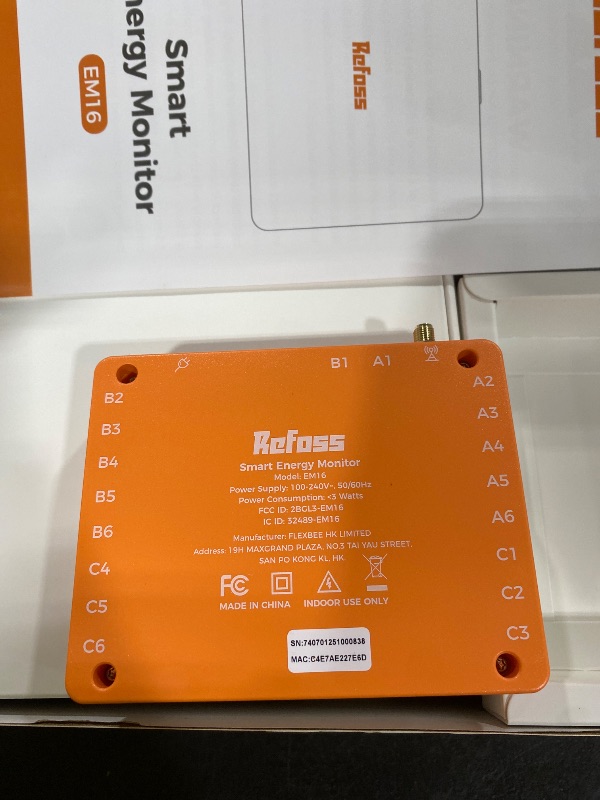 Photo 1 of Smart Home Energy Monitor Supports Home Assistant, Real-Time Accurate Energy Consumption Tracking, Electricity Usage Monitor with 16x60A Circuit Sensor, 36-Month History, Solar Metering, ETL Certified