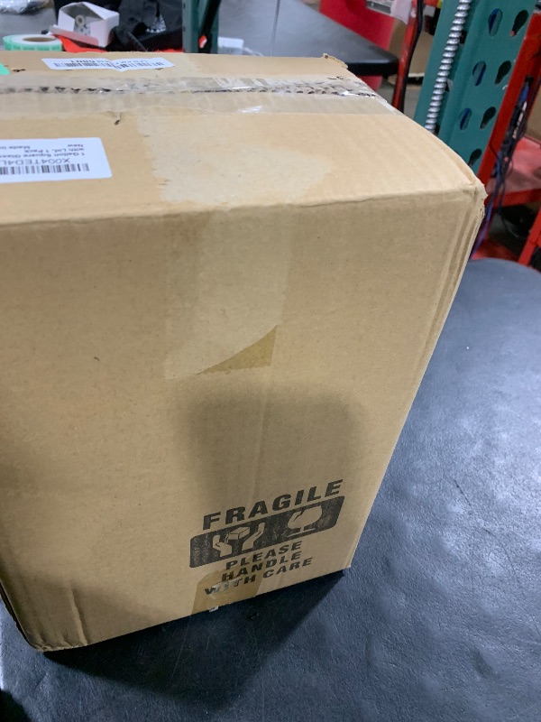 Photo 1 of 1 Gallon Square Glass Pitcher with Lid and Spout, Borosilicate Glass Carafe for Hot/Cold Drink, Water Pitchers with Handle for Fridge, Extra Large Jug for Iced Tea, Coffee, Juice, Beverage