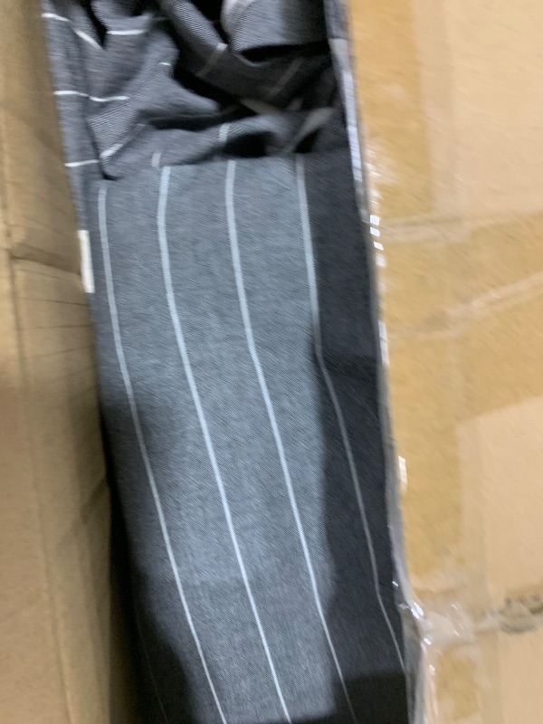 Photo 1 of ECOCOTT Grey Striped Duvet Cover Oversized King Size, 100% Washed Cotton 3-Piece Bedding Set - Ultra Soft, Breathable & Easy Care with Zipper Closure and 2 Pillowcases, No Comforter