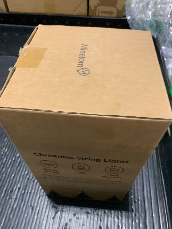 Photo 1 of C9 LED Christmas Lights Outdoor, 81 Feet 100 LED String Light with Timer & 8 Lighting Mode, Waterproof Commercial Grade Christmas Tree Lights for Outside Indoor Roofline Patio, Pure White|2 Pack