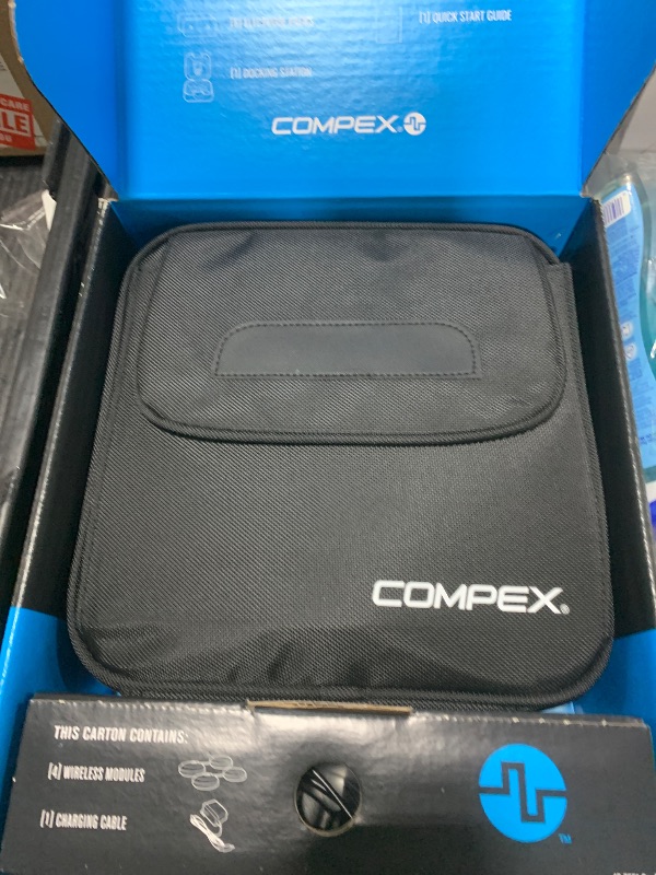 Photo 1 of Compex Wireless USA 2.0 Muscle Stimulator w/TENS Bundle Kit: Muscle Stimulation Machine, with Snap Electrodes,Programs, Wireless PODs etc, Black