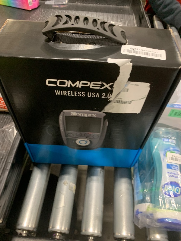 Photo 1 of Compex Wireless USA 2.0 Muscle Stimulator w/TENS Bundle Kit: Muscle Stimulation Machine, with Snap Electrodes,Programs, Wireless PODs etc, Black