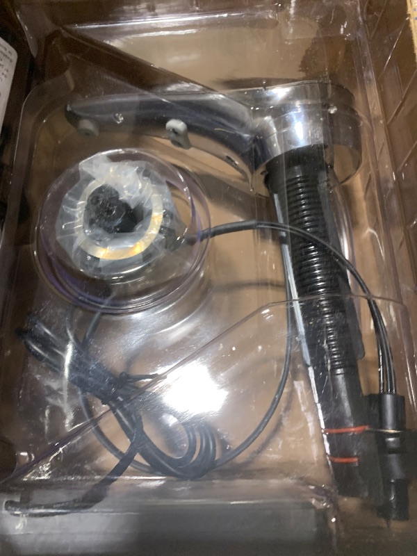 Photo 1 of Bobrick 824 Automatic Liquid Soap Dispenser, Top-Fill Touch-Free Soap Spout 34-fl oz. (1.0-L) Liquid Soap Capacity, For Public Restroom Countertops 1-3/8” Mounting Diameter, Chrome Finish