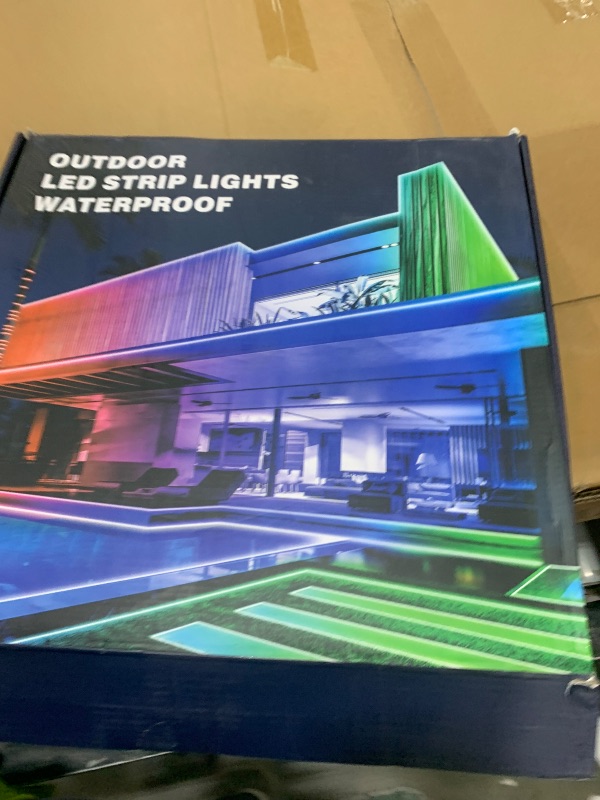 Photo 1 of zoegi 500ft Outdoor LED Strip Lights Waterproof,Music Sync RGB IP68 Outside Led Light Strips Waterproof with App and Remote,Exterior Led Rope Lights for Deck,Balcony,Roof,Garden,Pool (500FT)