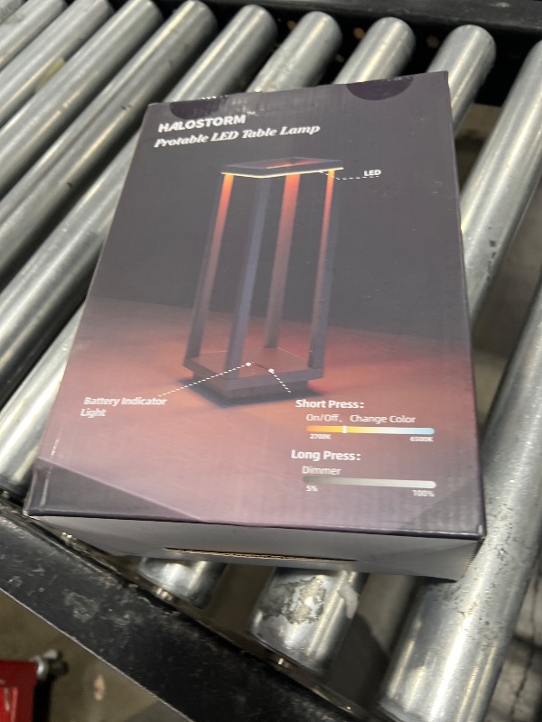 Photo 1 of Halostorms 2 Pack Cordless Table Lamp Rechargeable, IP55 Waterproof, 60h Runtime Protable Outdoor Table Lamps, 3 Color Stepless Dimming Battery Powered Table Lamp for Dinner/Restaurant/Bedroom/Cafe