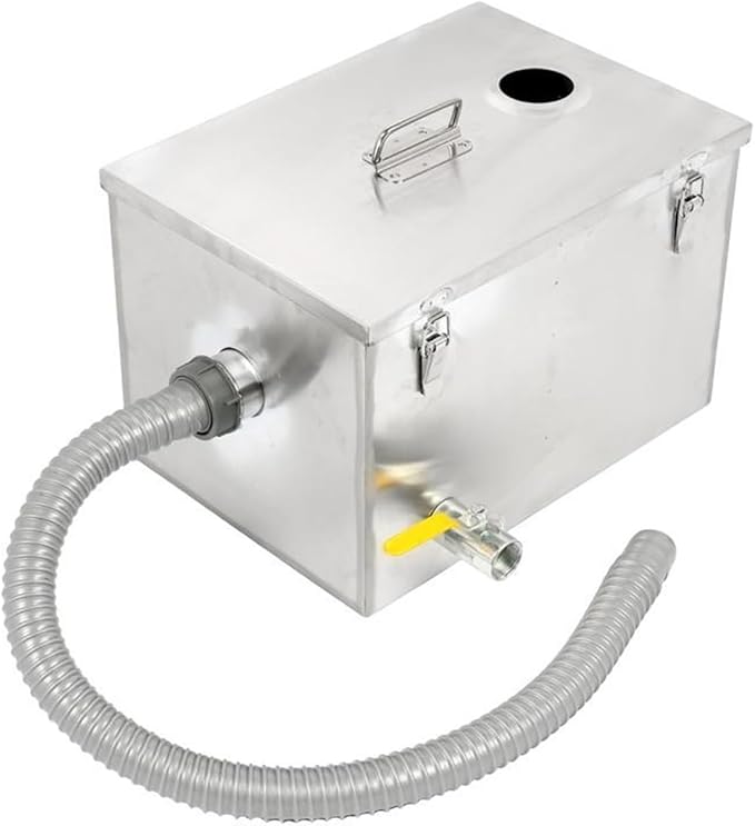 Photo 1 of Commercial Grease Trap,Greap Interceptor, Commercial Grease Trap Stainless Steel Interceptor Oil Water Separator Kitchen (400x250x250mm)