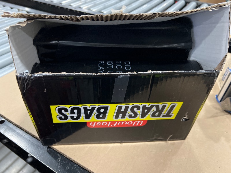 Photo 1 of 100 Count 55-60 Gallon Trash Bags, Sturdy & Tear-Resistant Commercial Can Liners 55 Gallon, Large Garbage Bags, Large Black Trash Bags for Commercial, Lawn and Leaf Bags