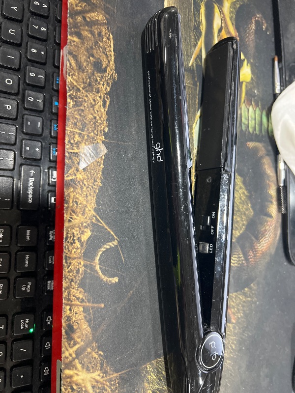 Photo 1 of - BlackPaul Mitchell Style+ 1" Ceramic Flat Iron, Adjustable Heat Settings, for Straightening + Curling