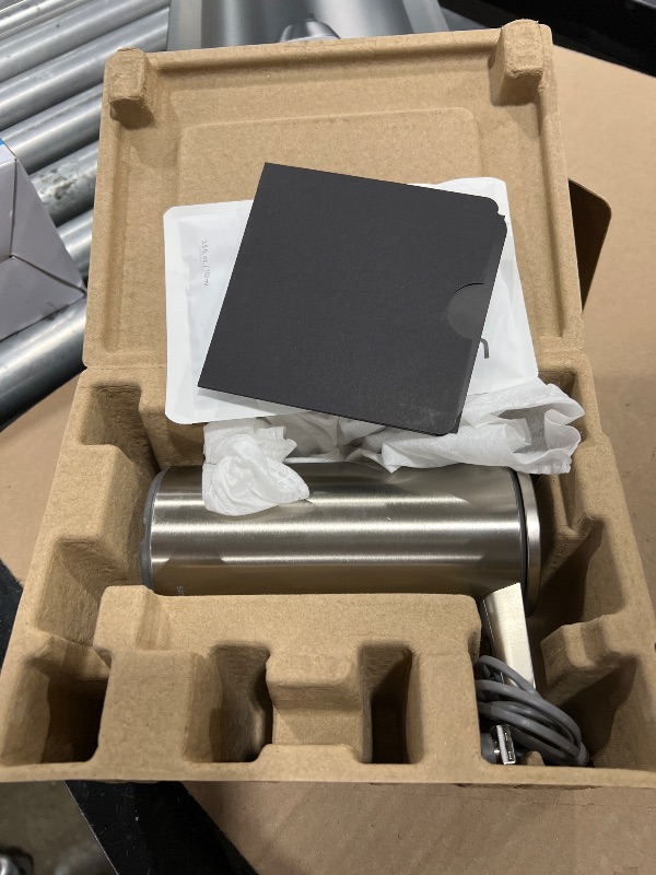 Photo 1 of simplehuman 9 oz. Touch-Free Automatic Rechargeable Sensor Pump, Brushed Stainless Steel, New